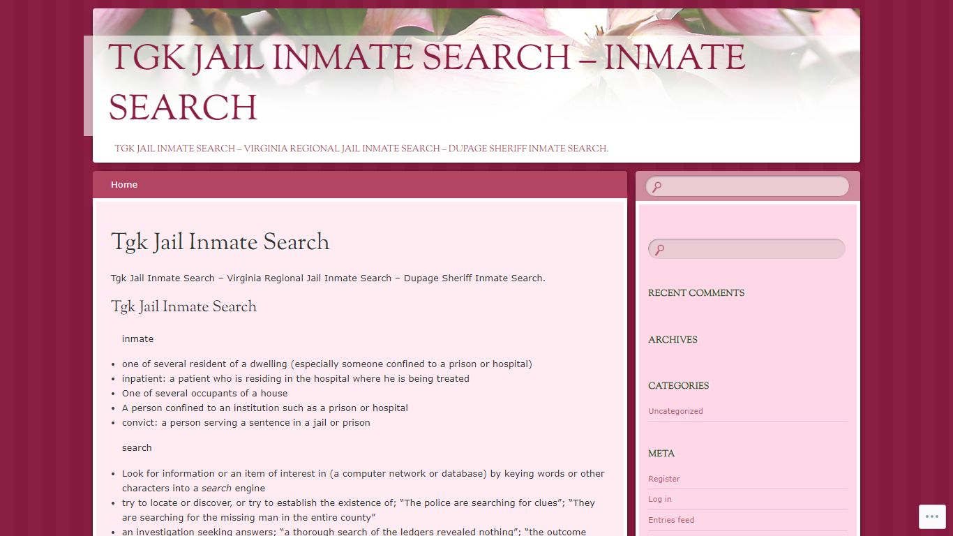 TGK JAIL INMATE SEARCH - INMATE SEARCH | Tgk Jail Inmate ...